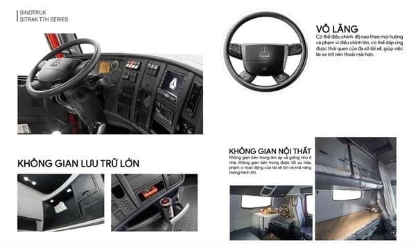 Đầu kéo Đông Dương T7H 6x4 440HP (Cầu Dầu) 6
