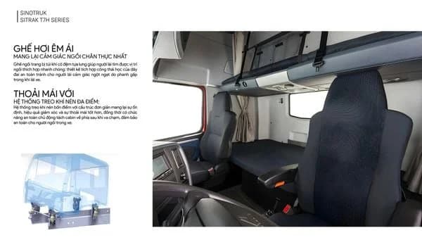 Đầu kéo Đông Dương T7H 6x4 440HP (Cầu láp) 12