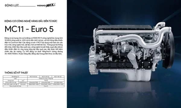 Đầu kéo Đông Dương T7H 6x4 440HP (Cầu láp) 8