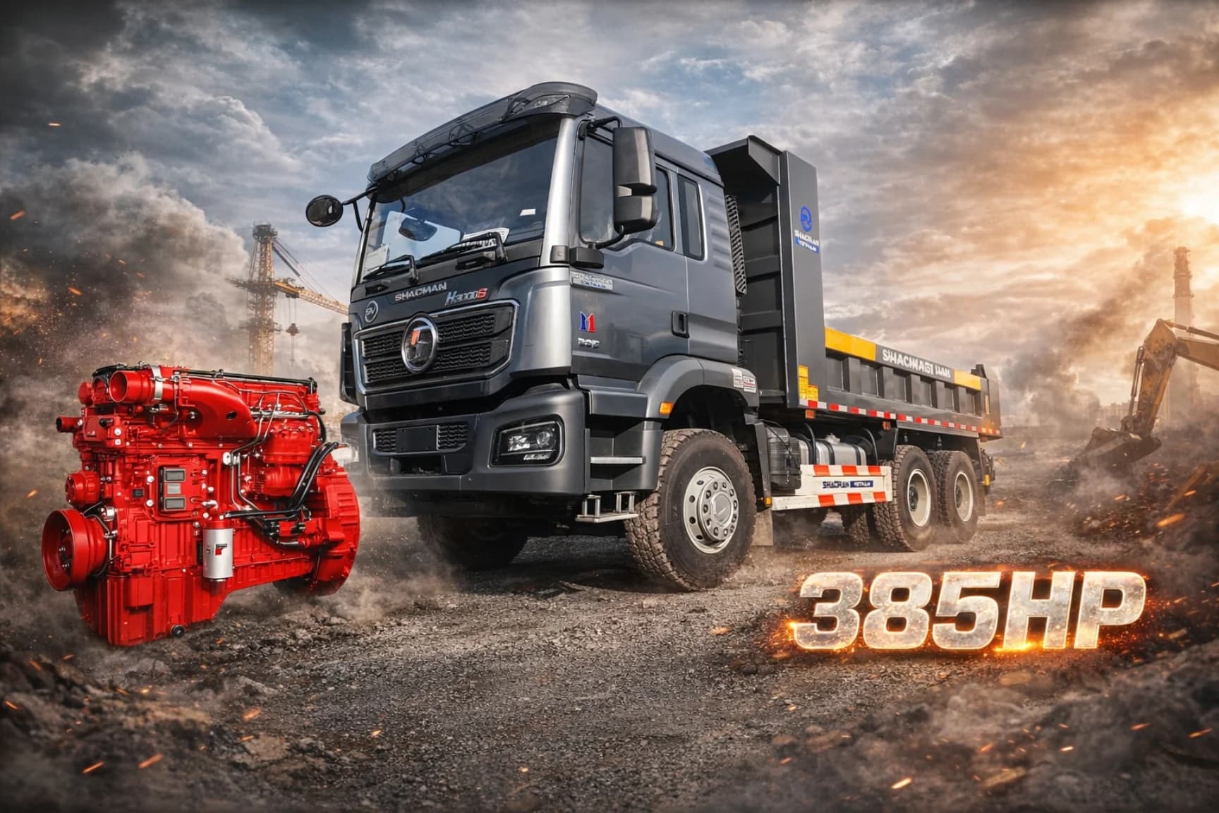Xe ben Shacman H3000S 6x4 385HP 1